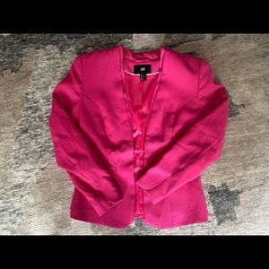 H&M hot pink blazer, size 8